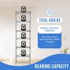 Adjustable Storage Shelves Metal Storage Shelf fo adults(Chrome, 16.7LÃ—11.8WÃ—63.6H)