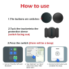 Mini GPS Tracker, 1 Count Car GPS Tracker with Weatherproof Magnetic Case, Batteries Powered Hidden Car Tracking Device
Mini GPS Tracker
