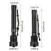 Super hell 9500000Lumen Taktische Taschenlampe LED XHP90 MilitÃ¤r Wiederaufladbar